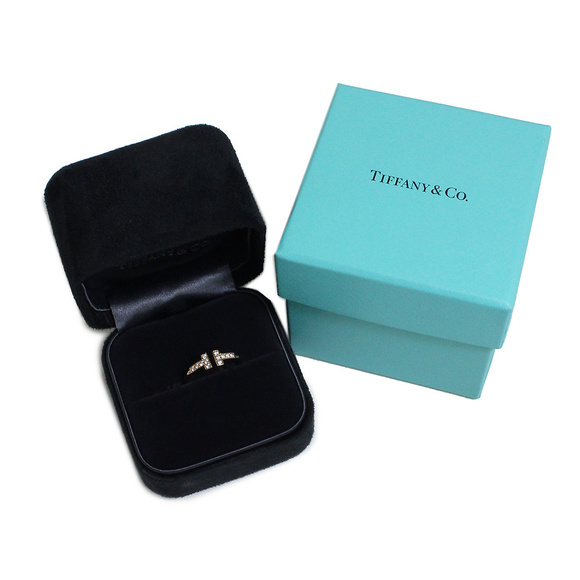 TIFFANY&Co T Diamond Wire Ring - Picture 2 of 4